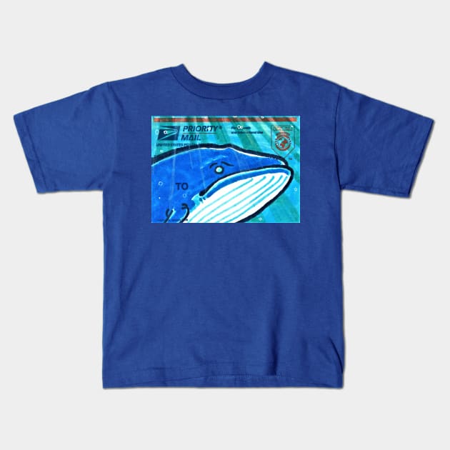 Whale Slap Kids T-Shirt by Phosfate